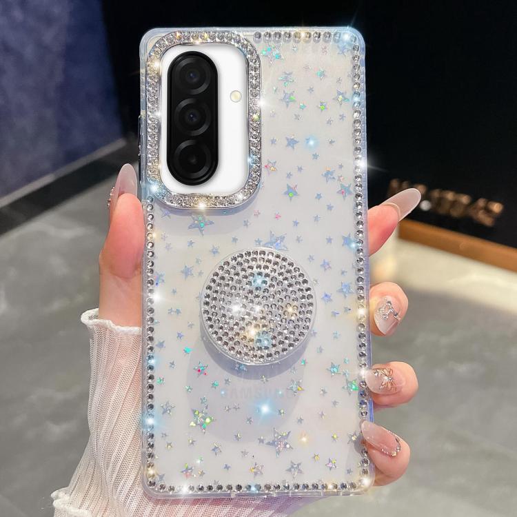 For Samsung Galaxy A26 5G Diamond Glitter Diamond Round Holder Phone Case