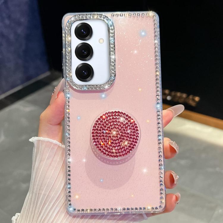 For Samsung Galaxy A16 5G Diamond Glitter Diamond Round Holder Phone Case