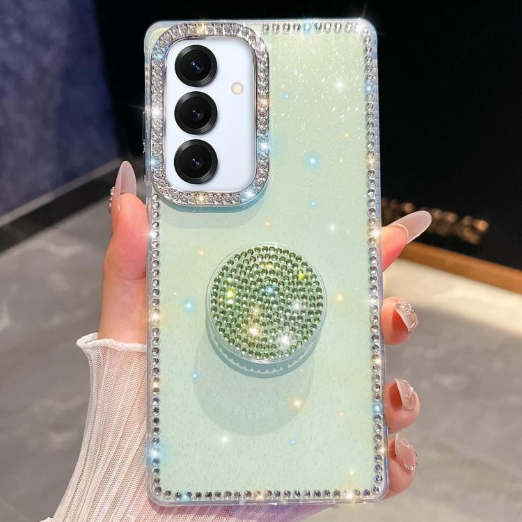 For Samsung Galaxy A16 5G Diamond Glitter Diamond Round Holder Phone Case