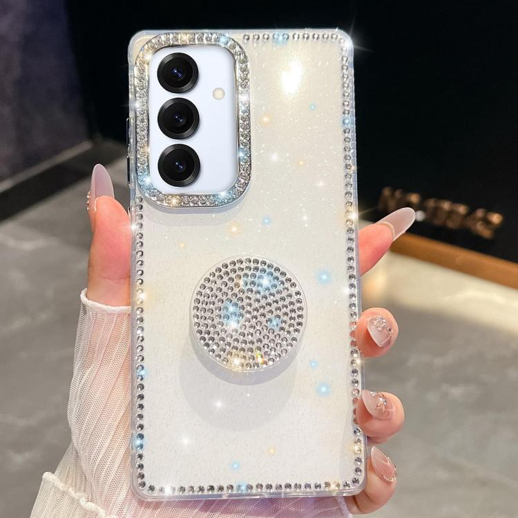 For Samsung Galaxy A16 5G Diamond Glitter Diamond Round Holder Phone Case