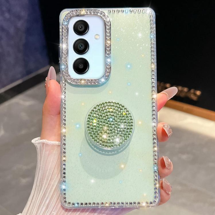 For Samsung Galaxy A15 5G Diamond Glitter Diamond Round Holder Phone Case