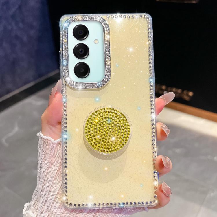 For Samsung Galaxy A17 5G Diamond Glitter Diamond Round Holder Phone Case