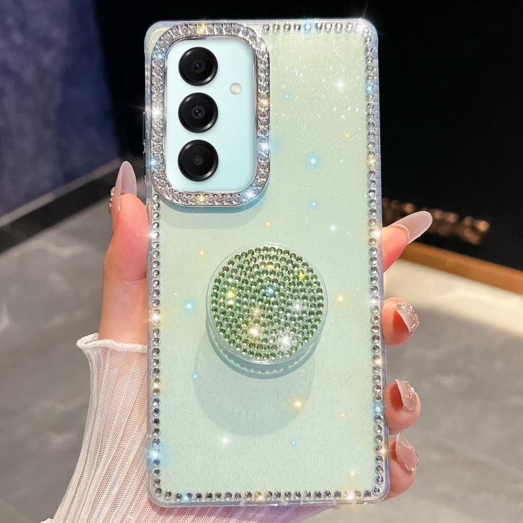 For Samsung Galaxy A17 5G Diamond Glitter Diamond Round Holder Phone Case