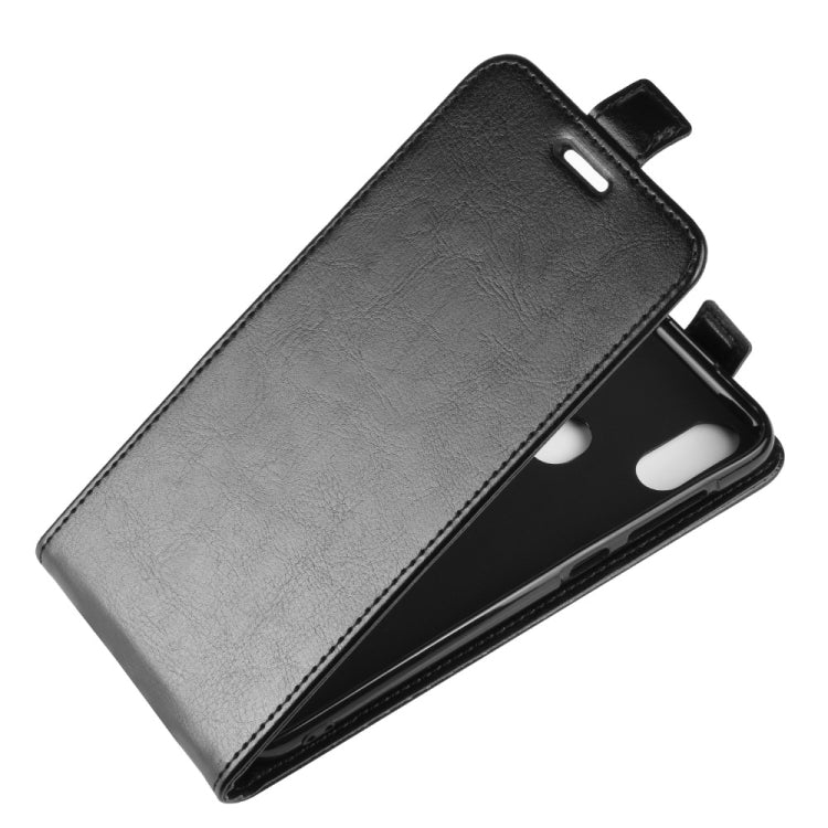 Crazy Horse Vertical Flip Leather Protective Case for Oukitel C15 Pro