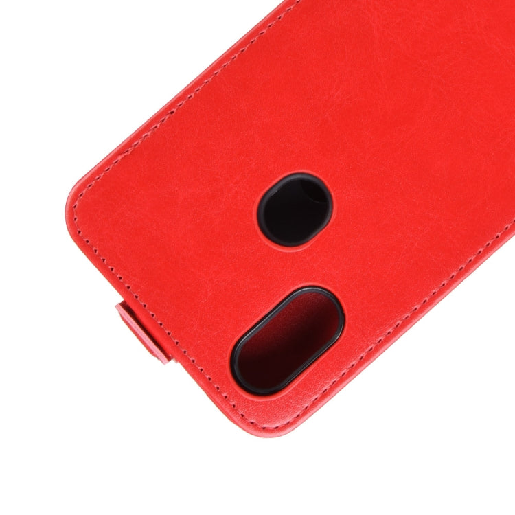 Crazy Horse Vertical Flip Leather Protective Case for Oukitel C15 Pro