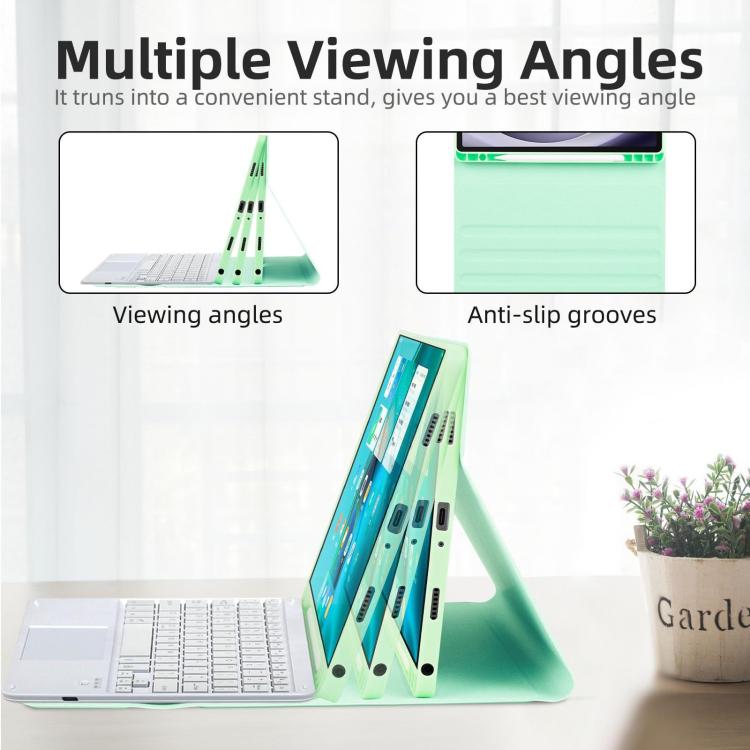 For Samsung Galaxy Tab S6 Lite 2020 / 2022 / 2024 Touch Bluetooth Colorful Backlit Keyboard Case