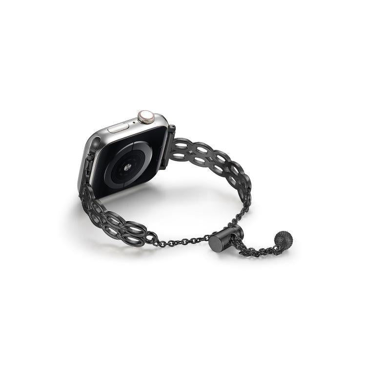 For Apple Watch 42mm / 41mm / 40mm / 38mm Double Ring Chain Zinc Alloy Watch Band