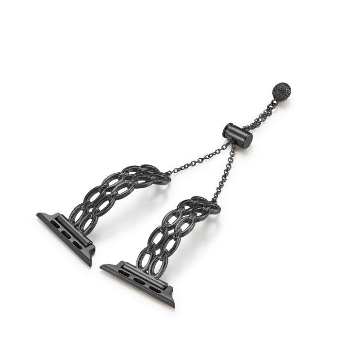 For Apple Watch 42mm / 41mm / 40mm / 38mm Double Ring Chain Zinc Alloy Watch Band