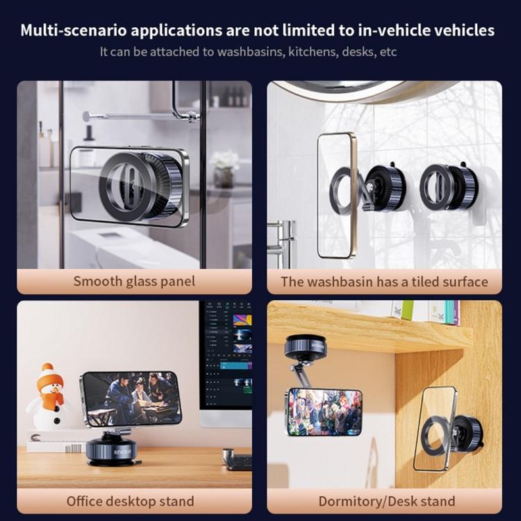Z23 Dashboard 360 Degree Rotation Foldable Vacuum Suction Magnetic Car Cellphone Bracket