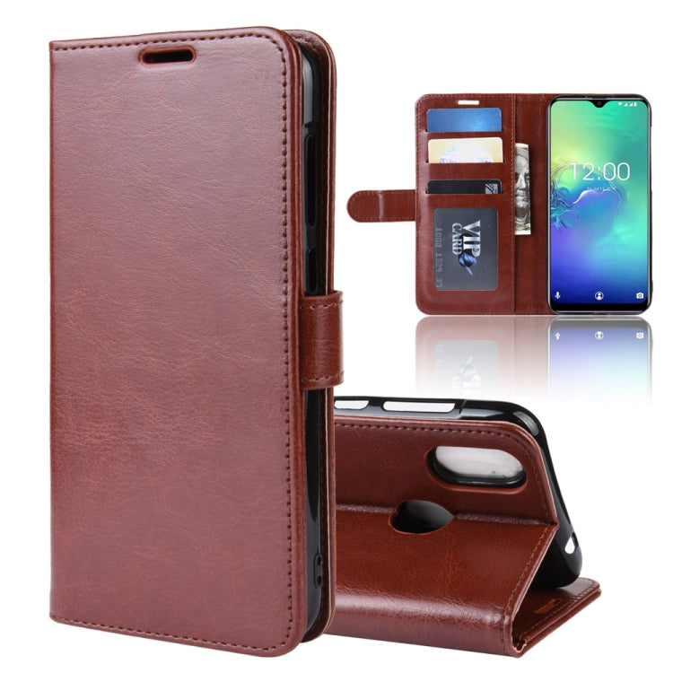 R64 Texture Single Fold Horizontal Flip Leather Case for Oukitel C15 Pro, with Holder & Card Slots & Wallet