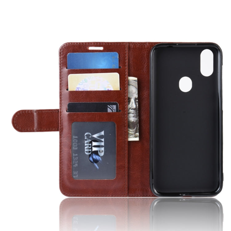 R64 Texture Single Fold Horizontal Flip Leather Case for Oukitel C15 Pro, with Holder & Card Slots & Wallet