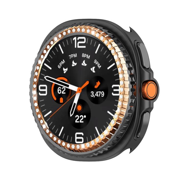 For Samsung Galaxy Watch8 Classic 46mm Single Row Diamond Metal Watch Protection Ring