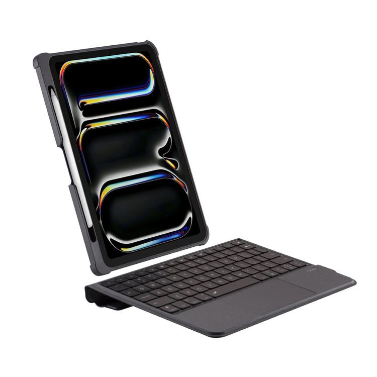 For iPad Air 13 2024 Magnetized Separation Of The Wonderful Control Keyboard Four Corners Of The Drop-Proof PU Protective Case