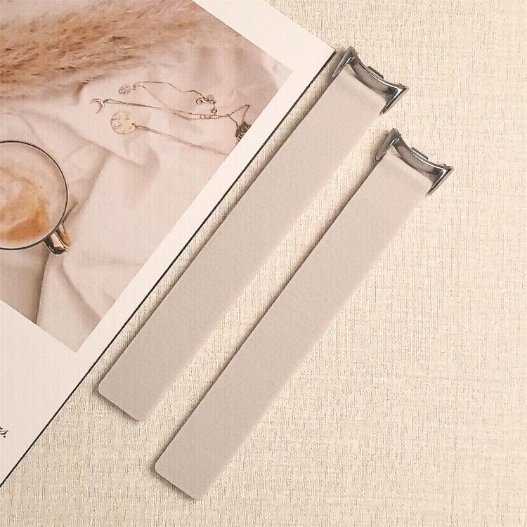 For Xiaomi Smart Band 10 / 9 / 8 Lychee Texture Soft Magnetic Silicone Watch Band