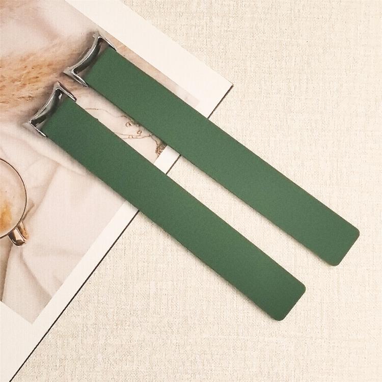 For Xiaomi Smart Band 10 / 9 / 8 Lychee Texture Soft Magnetic Silicone Watch Band