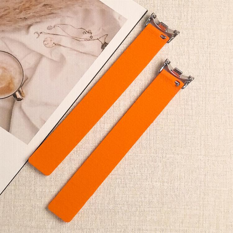 For Xiaomi Smart Band 10 / 9 / 8 Lychee Texture Soft Magnetic Silicone Watch Band