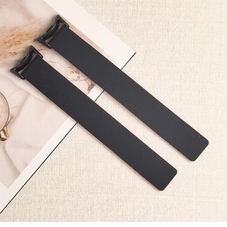 For Xiaomi Smart Band 10 / 9 / 8 Lychee Texture Soft Magnetic Silicone Watch Band