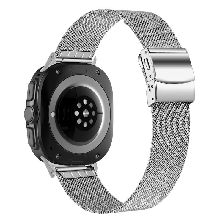 For Samsung Galaxy Watch Ultra 47mm / Ultra 2025 Turtle Buckle Milanese Metal Watch Band