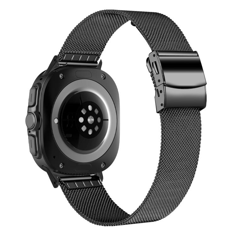 For Samsung Galaxy Watch Ultra 47mm / Ultra 2025 Turtle Buckle Milanese Metal Watch Band