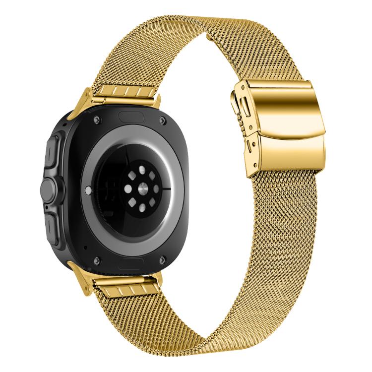 For Samsung Galaxy Watch Ultra 47mm / Ultra 2025 Turtle Buckle Milanese Metal Watch Band