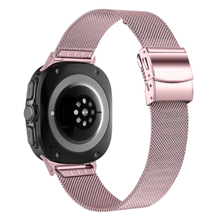For Samsung Galaxy Watch Ultra 47mm / Ultra 2025 Turtle Buckle Milanese Metal Watch Band