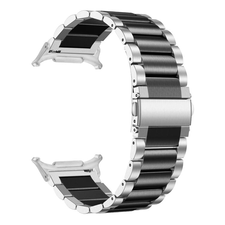 For Samsung Galaxy Watch Ultra 47mm / Ultra 2025 Three Beads Stainless Steel Watch Band