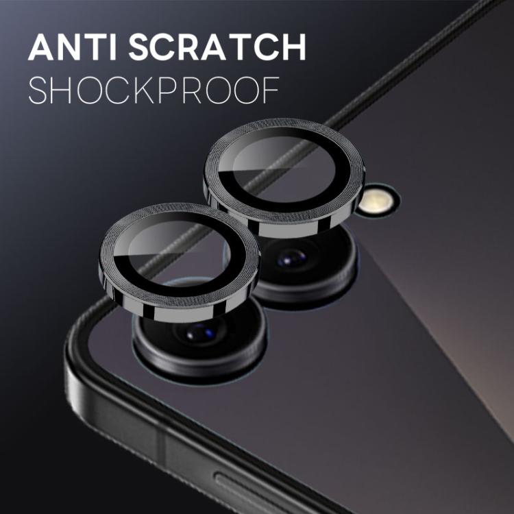 For Samsung Galaxy Z Flip7 5G NORTHJO Camera Lens Protector CD Metal Ring Tempered Glass Film
