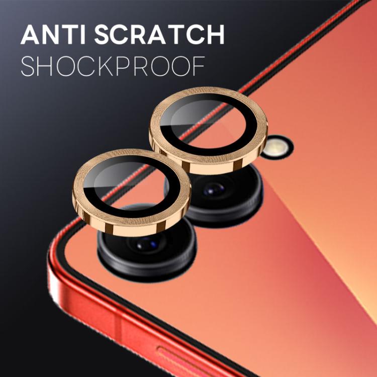 For Samsung Galaxy Z Flip7 5G NORTHJO Camera Lens Protector CD Metal Ring Tempered Glass Film