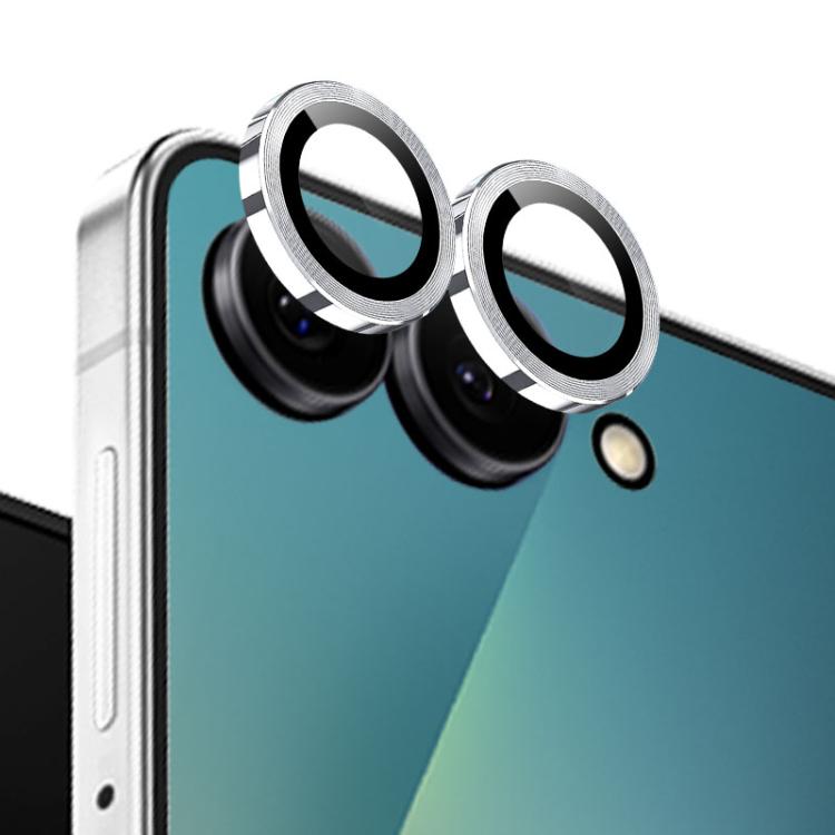 For Samsung Galaxy Z Flip7 5G NORTHJO Camera Lens Protector CD Metal Ring Tempered Glass Film