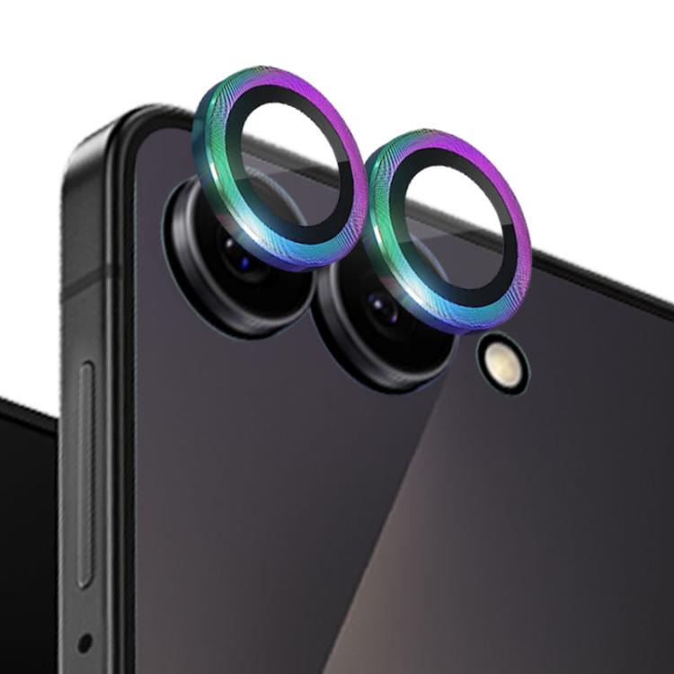 For Samsung Galaxy Z Flip7 5G NORTHJO Camera Lens Protector CD Metal Ring Tempered Glass Film