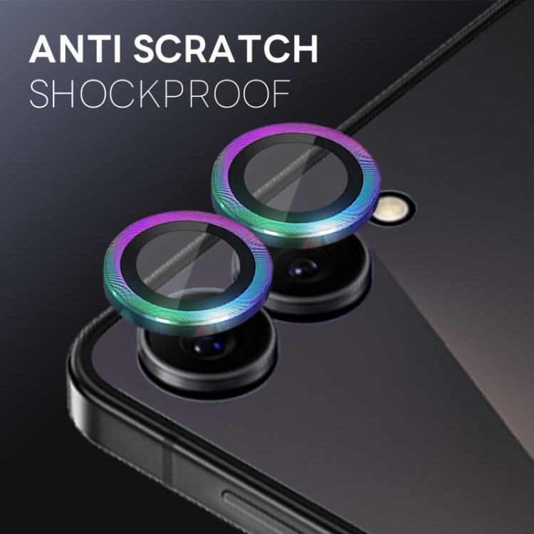 For Samsung Galaxy Z Flip7 5G NORTHJO Camera Lens Protector CD Metal Ring Tempered Glass Film