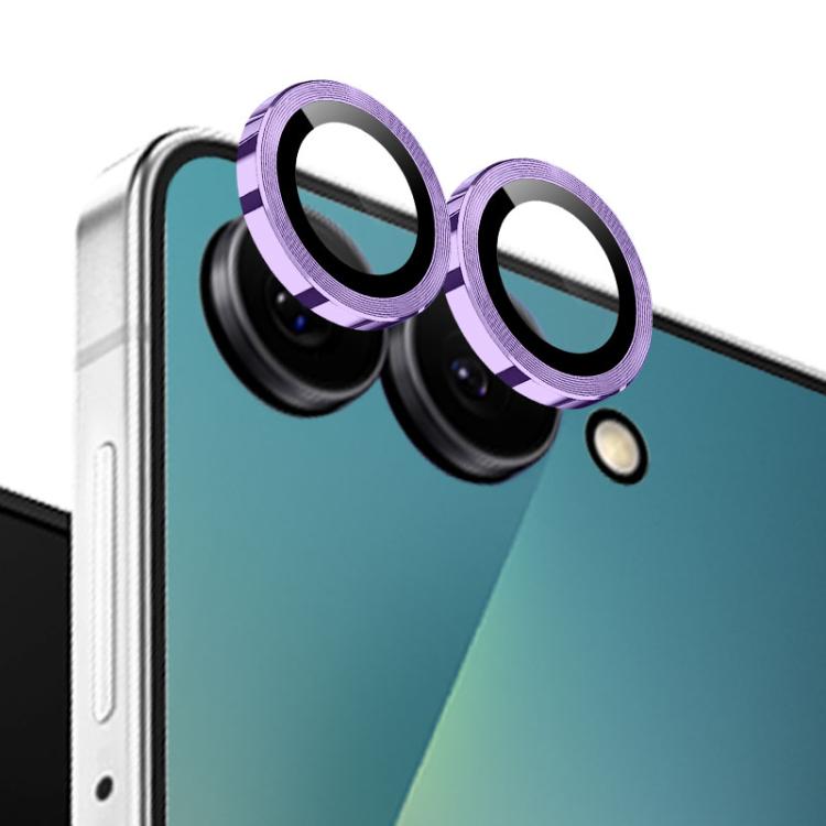 For Samsung Galaxy Z Flip7 5G NORTHJO Camera Lens Protector CD Metal Ring Tempered Glass Film