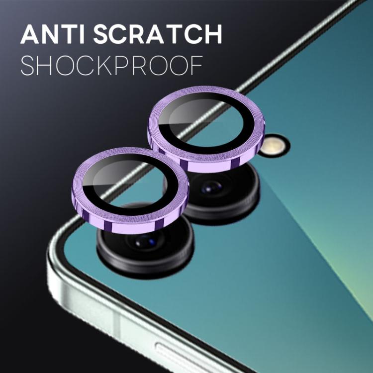 For Samsung Galaxy Z Flip7 5G NORTHJO Camera Lens Protector CD Metal Ring Tempered Glass Film