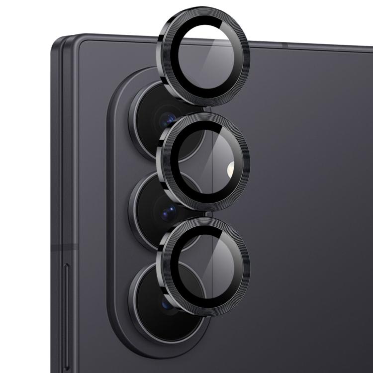 For Samsung Galaxy Z Fold7 5G NORTHJO Camera Lens Protector CD Metal Ring Tempered Glass Film