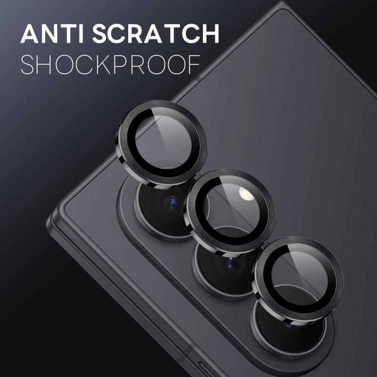 For Samsung Galaxy Z Fold7 5G NORTHJO Camera Lens Protector CD Metal Ring Tempered Glass Film