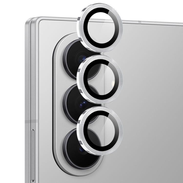 For Samsung Galaxy Z Fold7 5G NORTHJO Camera Lens Protector CD Metal Ring Tempered Glass Film