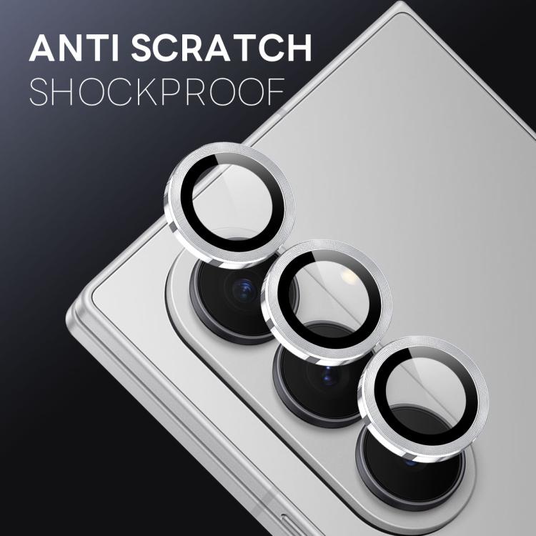 For Samsung Galaxy Z Fold7 5G NORTHJO Camera Lens Protector CD Metal Ring Tempered Glass Film