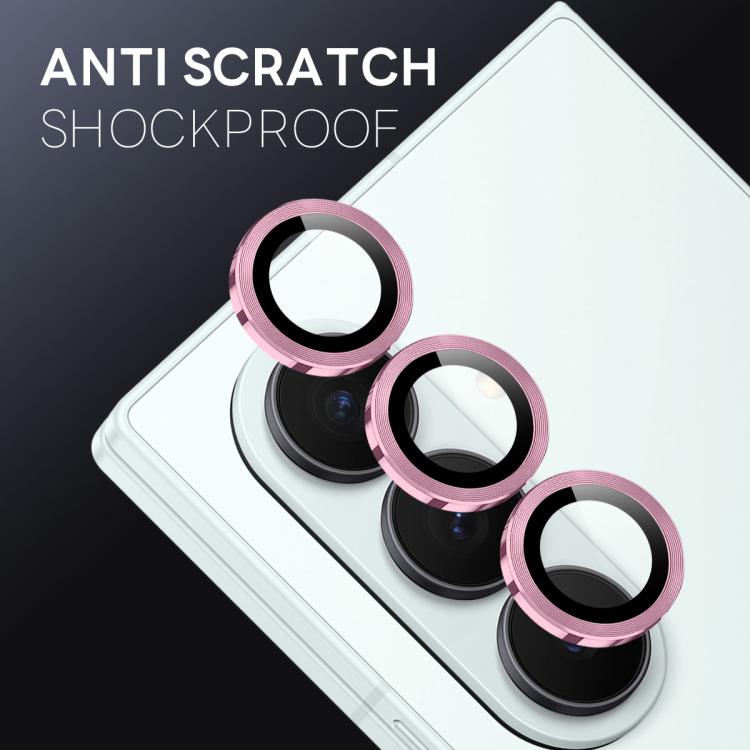 For Samsung Galaxy Z Fold7 5G NORTHJO Camera Lens Protector CD Metal Ring Tempered Glass Film