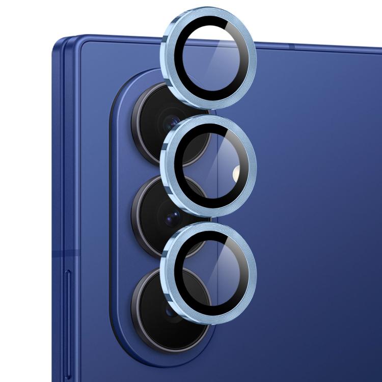 For Samsung Galaxy Z Fold7 5G NORTHJO Camera Lens Protector CD Metal Ring Tempered Glass Film