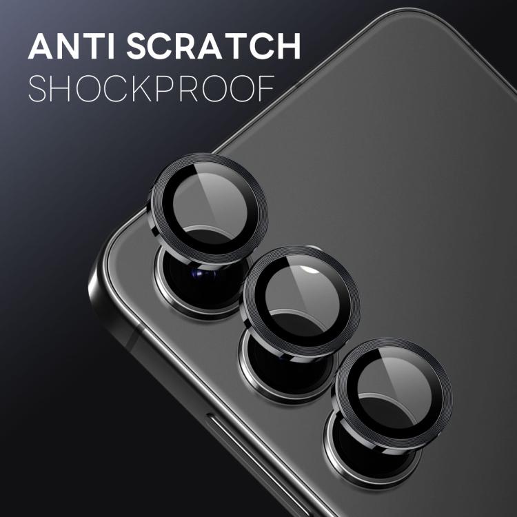 For Samsung Galaxy S25 FE 5G NORTHJO Camera Lens Protector CD Metal Ring Tempered Glass Film