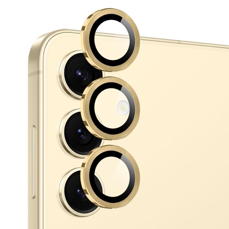 For Samsung Galaxy S25 FE 5G NORTHJO Camera Lens Protector CD Metal Ring Tempered Glass Film
