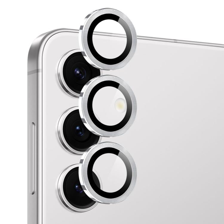 For Samsung Galaxy S25 FE 5G NORTHJO Camera Lens Protector CD Metal Ring Tempered Glass Film