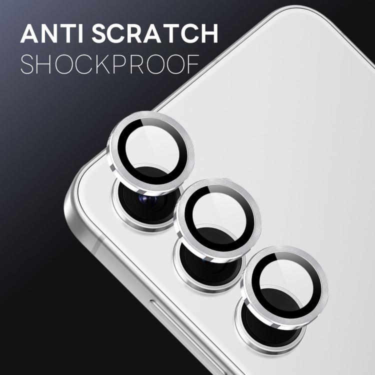 For Samsung Galaxy S25 FE 5G NORTHJO Camera Lens Protector CD Metal Ring Tempered Glass Film