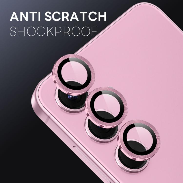 For Samsung Galaxy S25 FE 5G NORTHJO Camera Lens Protector CD Metal Ring Tempered Glass Film