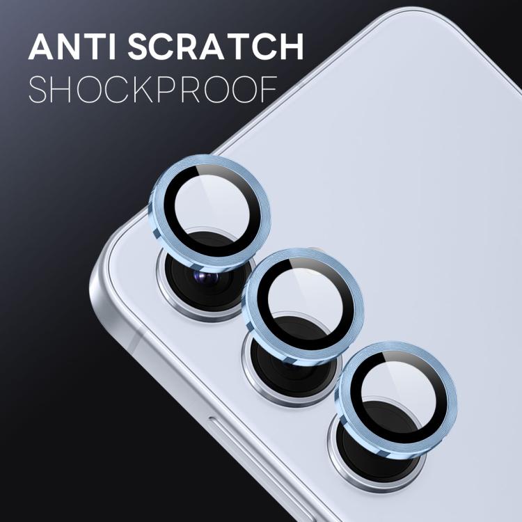 For Samsung Galaxy S25 FE 5G NORTHJO Camera Lens Protector CD Metal Ring Tempered Glass Film