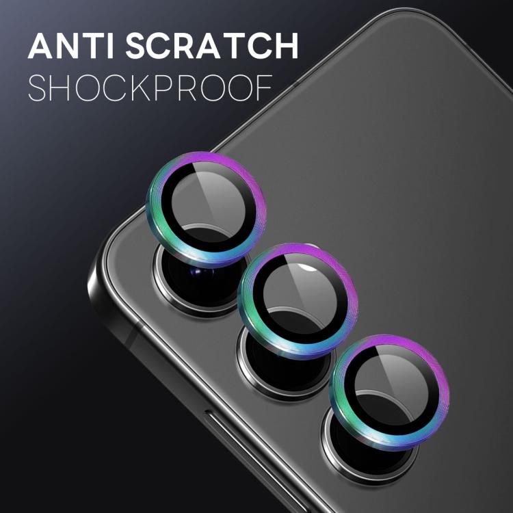 For Samsung Galaxy S25 FE 5G NORTHJO Camera Lens Protector CD Metal Ring Tempered Glass Film