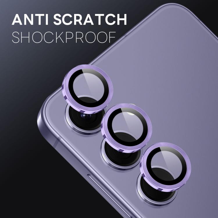 For Samsung Galaxy S25 FE 5G NORTHJO Camera Lens Protector CD Metal Ring Tempered Glass Film