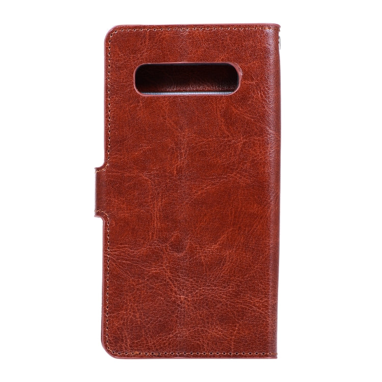 Crazy Horse Texture Horizontal Flip Leather Case with Holder & Card Slots & Wallet & Photo Frame for Galaxy S10