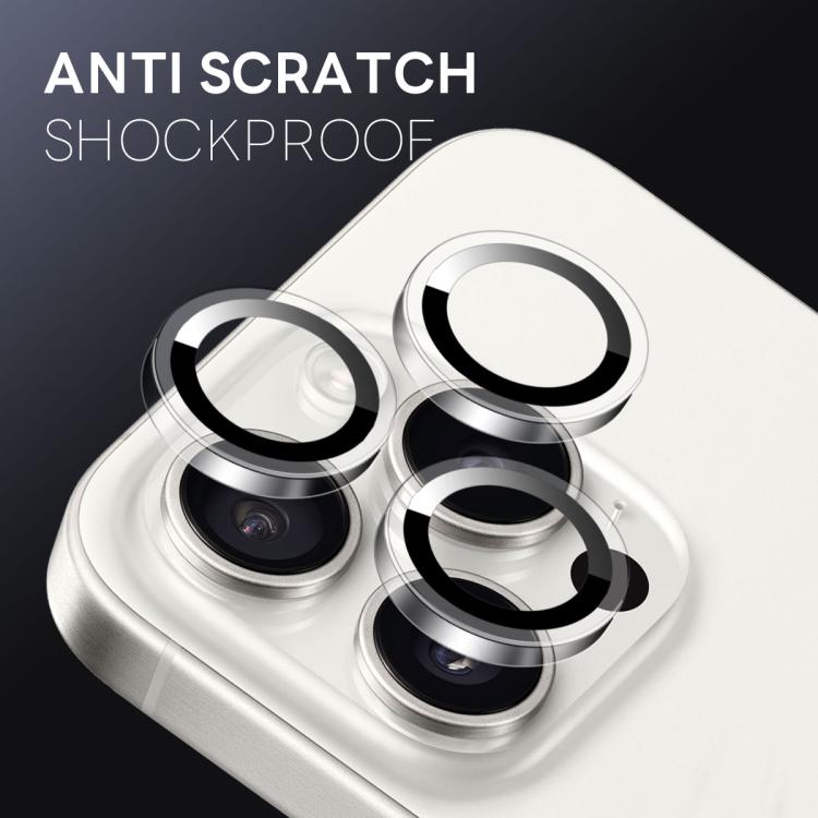 For iPhone 16 Pro / 16 Pro Max NORTHJO Camera Lens Protector Clear Ring Tempered Glass Film - Clear