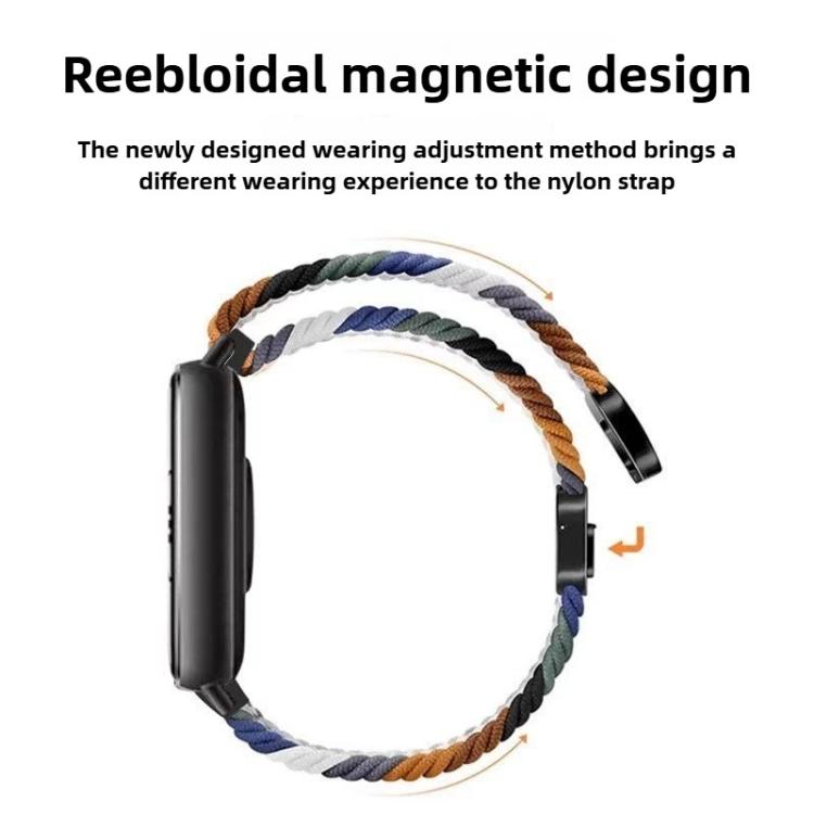 For Xiaomi Band  10 Pro / Redmi Watch 6 / 5 Slim Magnetic Buckle Braided Loop Watch Band
